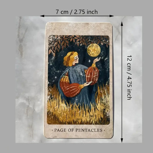 86 Card Mystical Solar Kingdom Tarot Cards – Portable Fortune Telling Deck for Beginners & Collectors