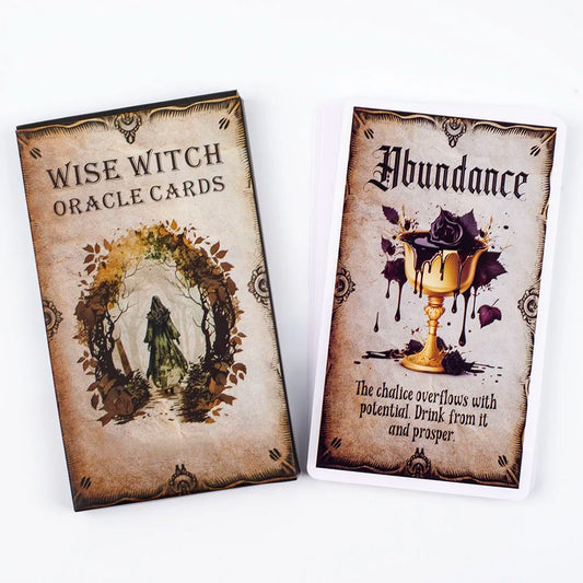 Wise Witch Oracle Cards – 20-Card Divination Deck (12 × 7 cm)