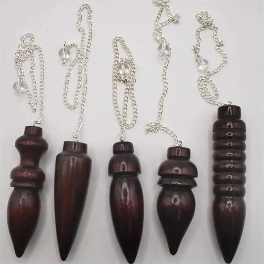 Natural Wooden Pendulum – Karnak Egyptian Style for Divination & Chakra Healing
