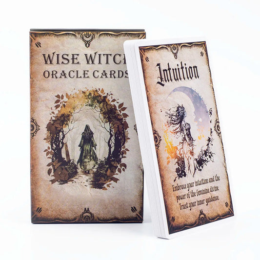 Wise Witch Oracle Cards – 20-Card Divination Deck (12 × 7 cm)
